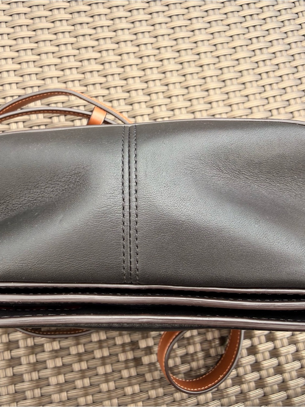 Coach C4059 Saddle Bag With Horse And Carriage Dot Print Black - Picture 6 of 7